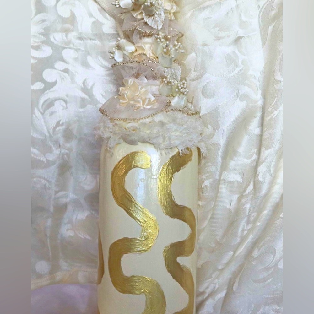 Hand Crafted Glass Bottles Eternal Glory Pillow Set Vanilla - Picture 11 of 11